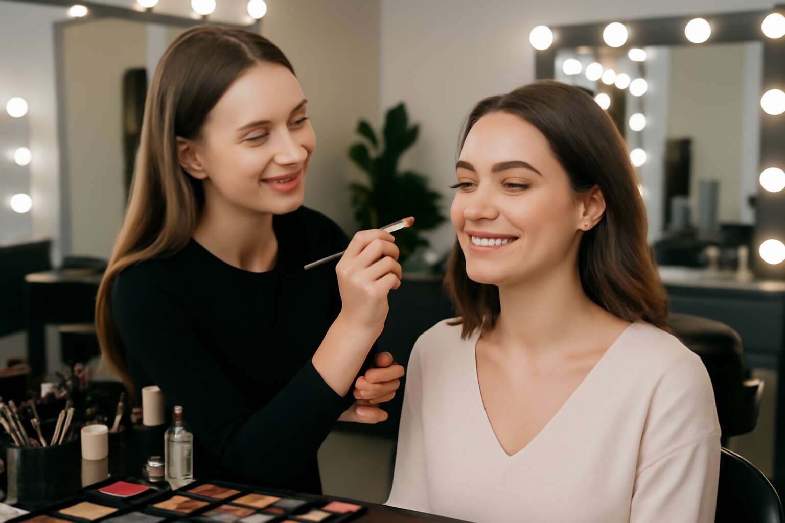 beautician and makeup artist