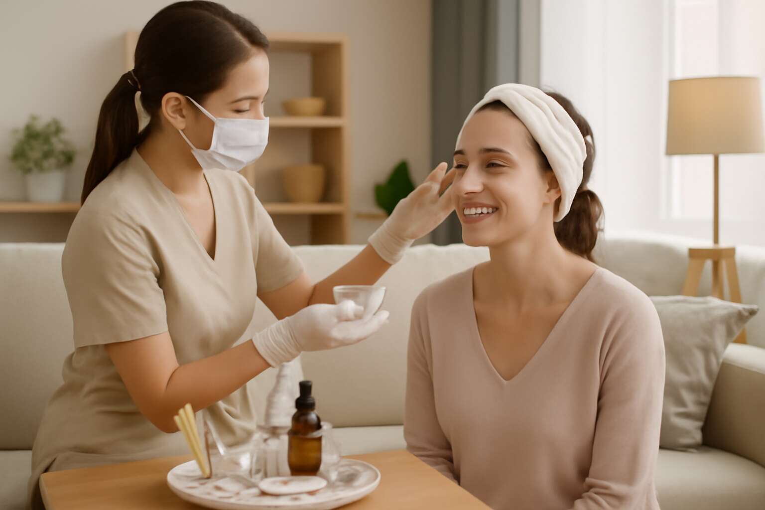 beautician at home service
