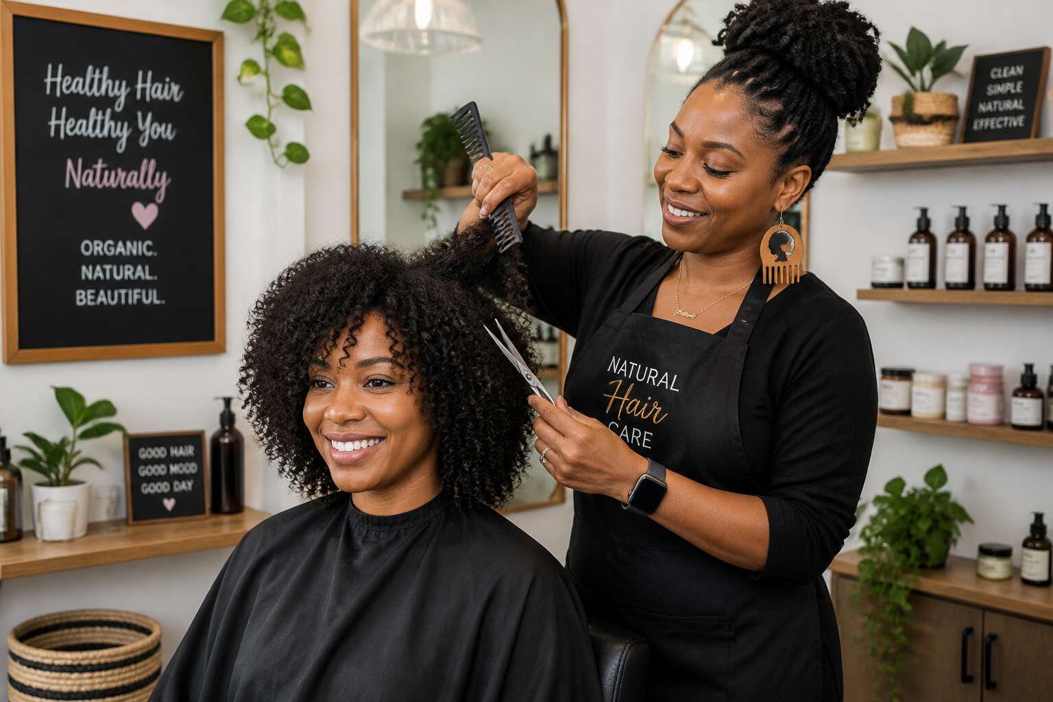 natural hair beautician near me